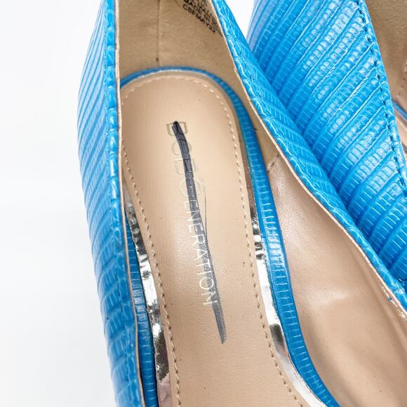 BCBGeneration Women's Harlia Pointed Toe Pump Blue Size 5M - Picture 8 of 10